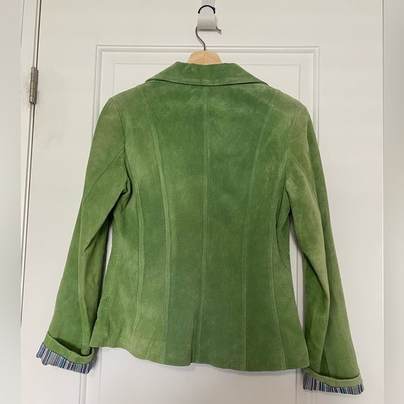 Danier Green Suede Jacket - Picture 3 of 6